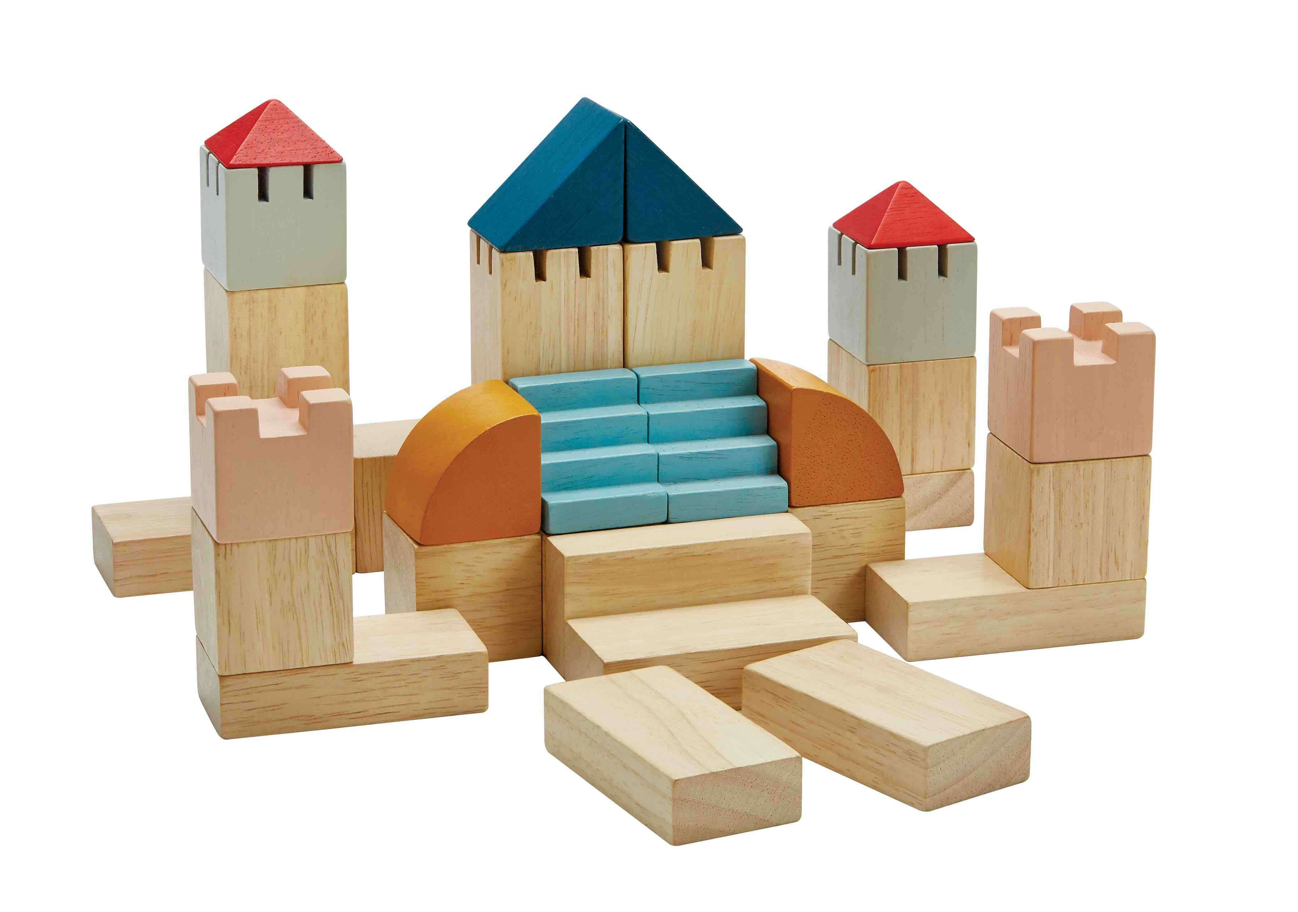 PlanToys Kreativ Bauklötze Holzklötze Burg PlanToys Kreativ Bauklötze Holzklötze Burg