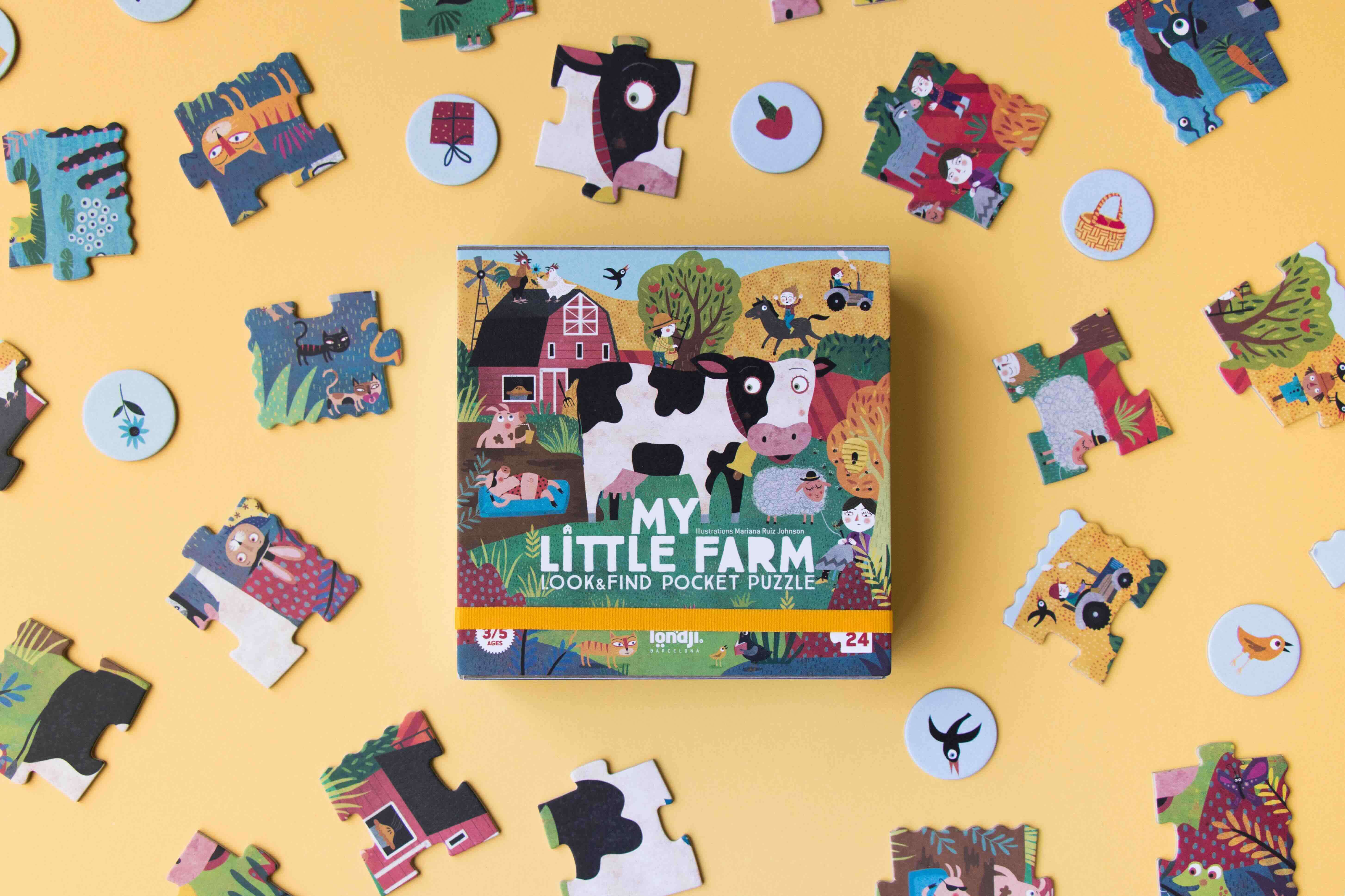 Londji My little Farm Pocket Puzzle Londji My little Farm Pocket Puzzle